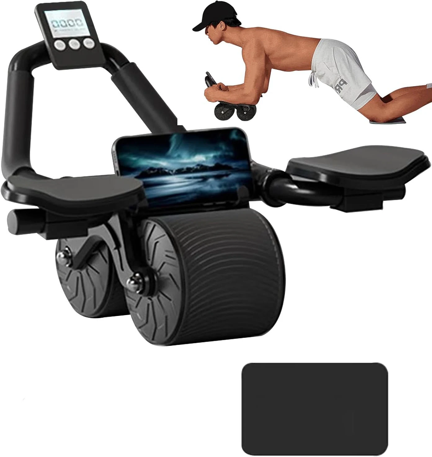 Ab Roller Wheel With Elbow Support - عجلة تمارين البطن مع دعامة للمرفق