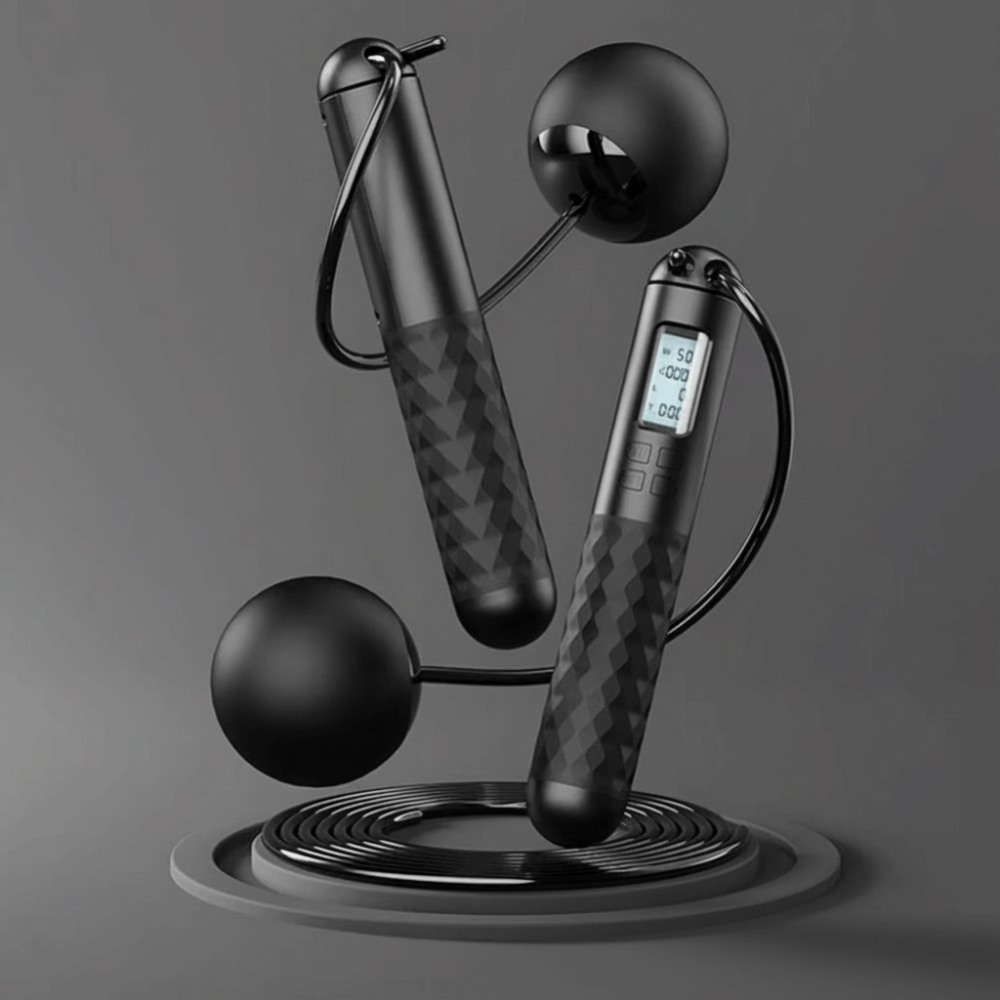 حبل قفز محمول بدون أسلاك مضاد  - مراجعة Smart Jump Rope Digital Counter وسعره