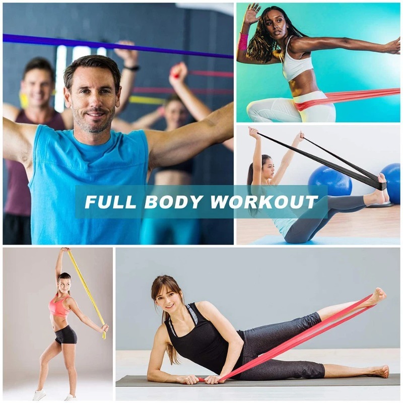 أشرطة مقاومة من اللاتكس الطبيع - مراجعة Pilates Bar Kit With Resistance Bands وسعره