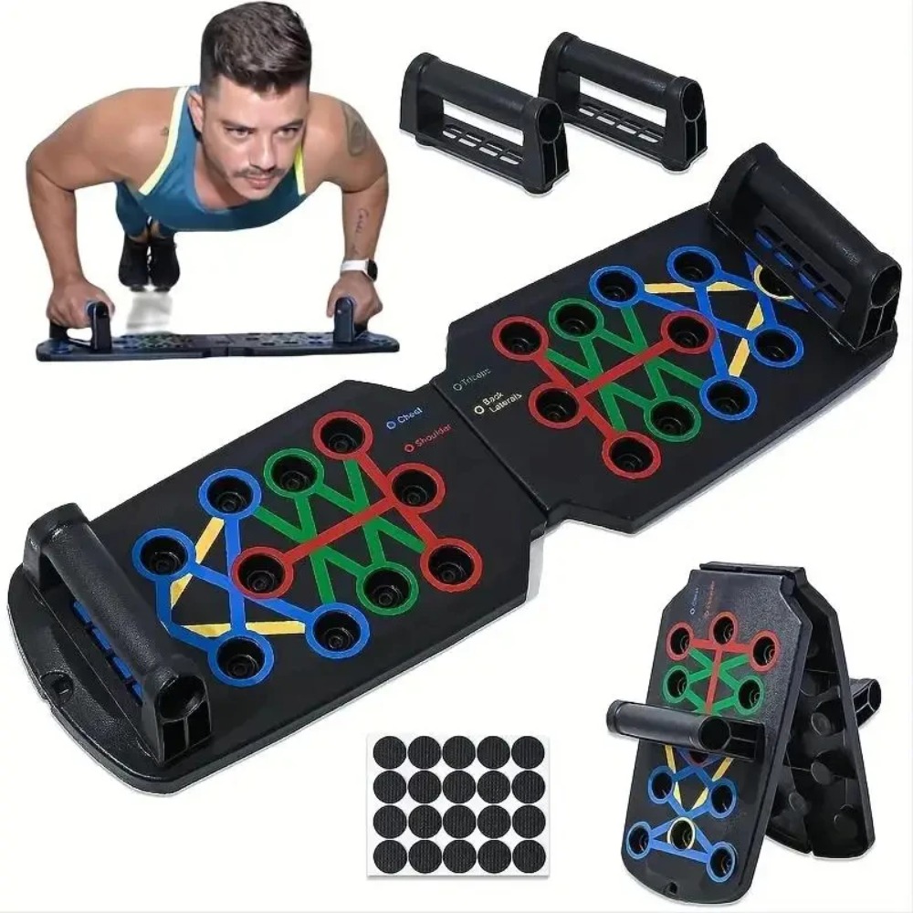 مجموعة ألواح تمارين الضغط متعد - مراجعة Push Up Board Foldable Multi Function وسعره