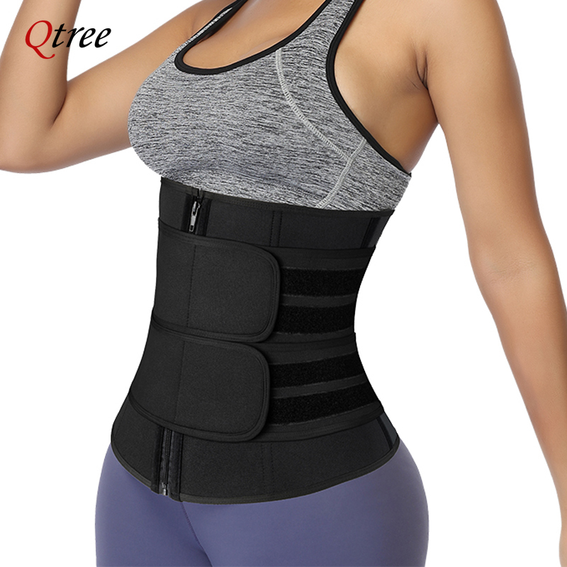 Qtree مدرب خصر حجم كبير للنساء - مراجعة Sweat Waist Trainer Belt Neoprene وسعره