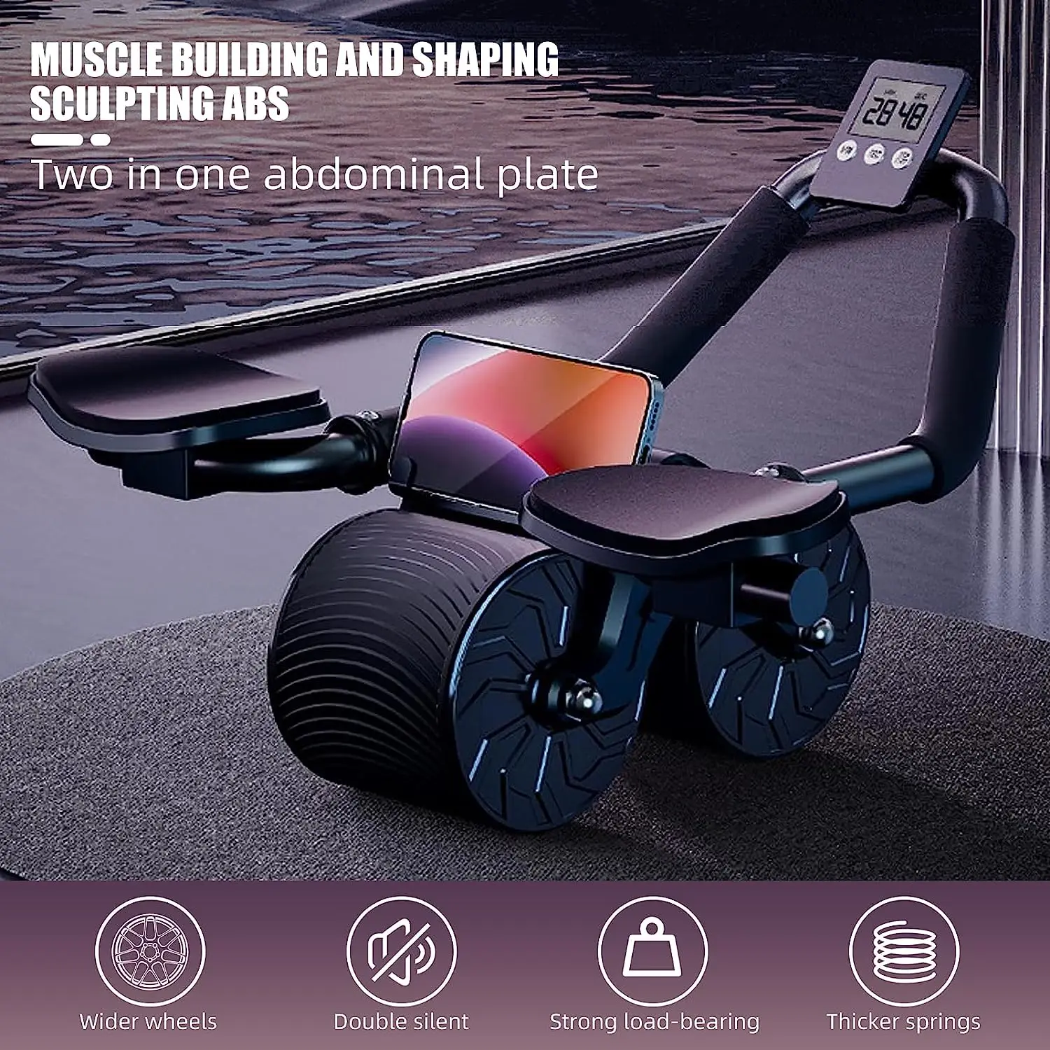 عجلة تمارين البطن مع دعامة للم - مراجعة Ab Roller Wheel With Elbow Support وسعره