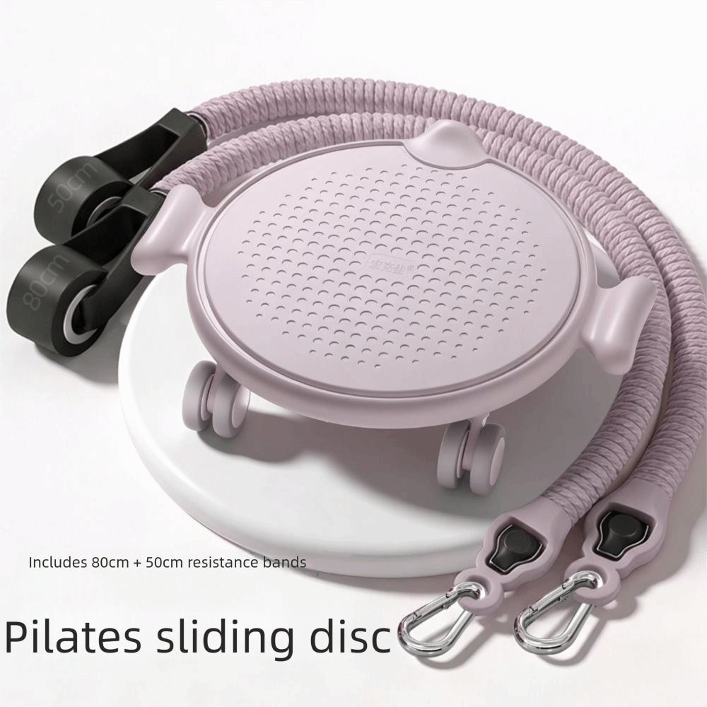 قرص انزلاق بيلاتس بتصميم صامت  - مراجعة Ab Roller Wheel With Elbow Support وسعره