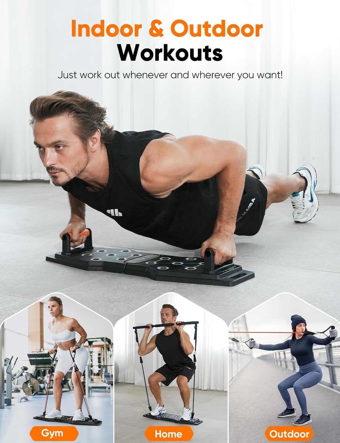 مجموعة لوح تمارين الضغط القابل - مراجعة Pilates Bar Kit With Resistance Bands وسعره