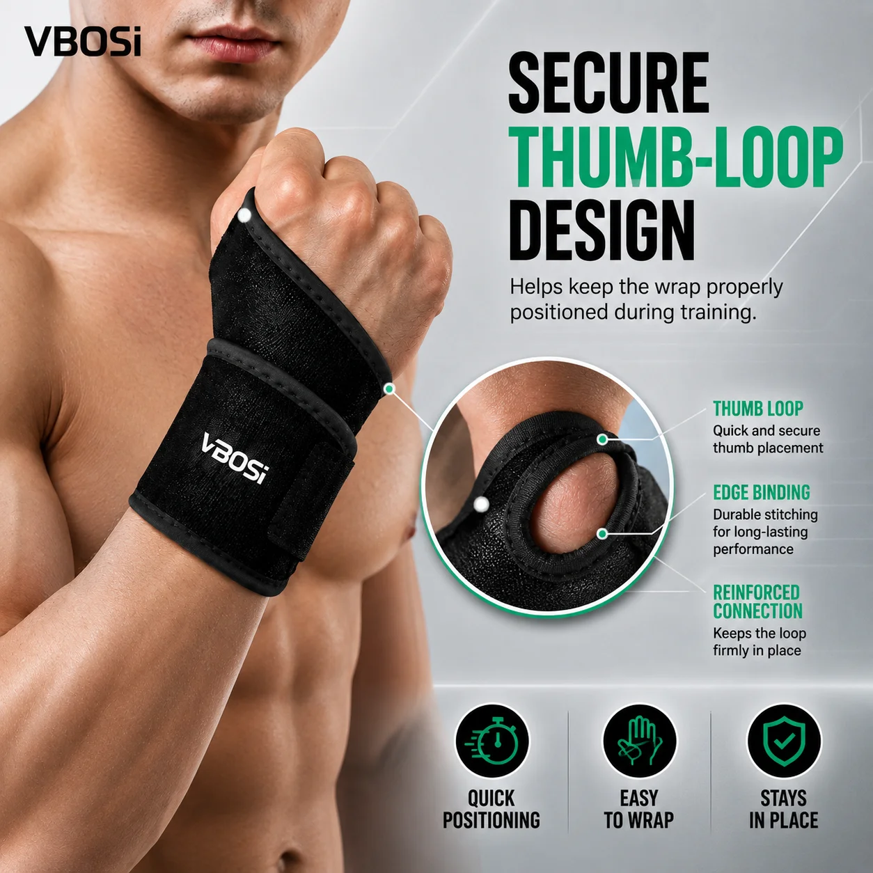 دعامة معصم قابلة للتعديل من VB - مراجعة Wrist Wraps Weightlifting Support وسعره